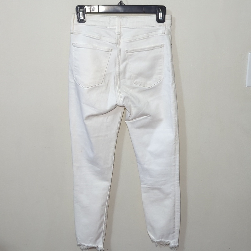 Abercrombie & Fitch Super Skinny Ankle Jeans High Rise Button Fly Size 25 0S - Picture 4 of 6